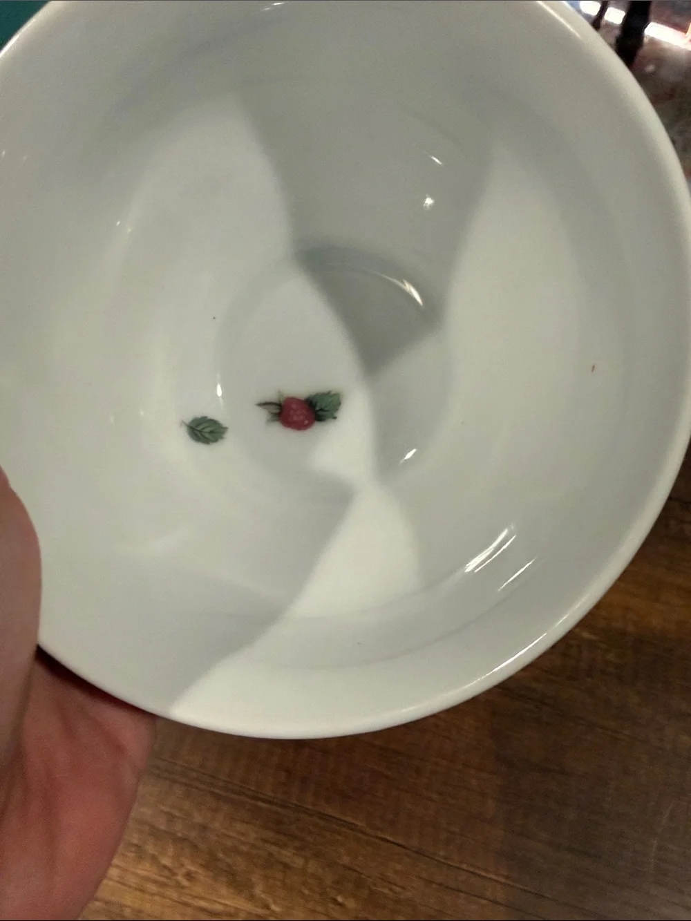 Vintage BIA Ceramic Footed Fruit Berry Bowl
